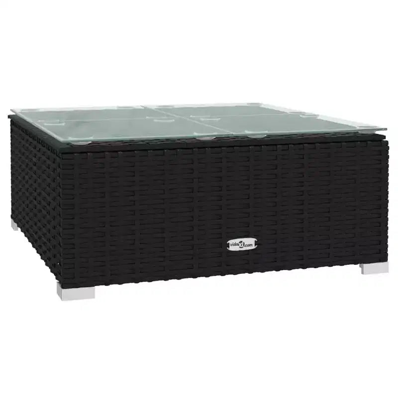 vidaXL Garden Lounge Set Black