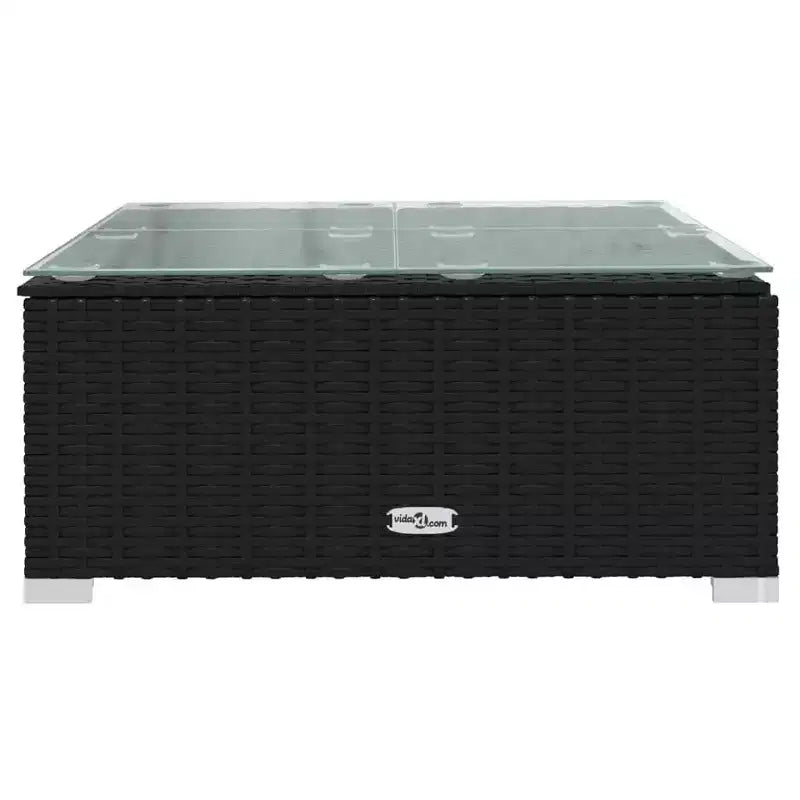 vidaXL Garden Lounge Set Black