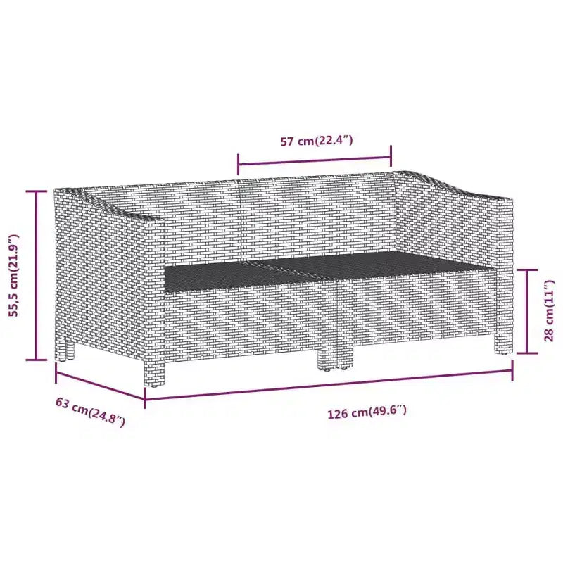 vidaXL 5-delige loungeset voor buiten met kussens, grijs polyrotan