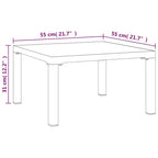 Ensemble de salon de jardin vidaXL, canapé modulable pour terrasse, en résine tressée noire et grise