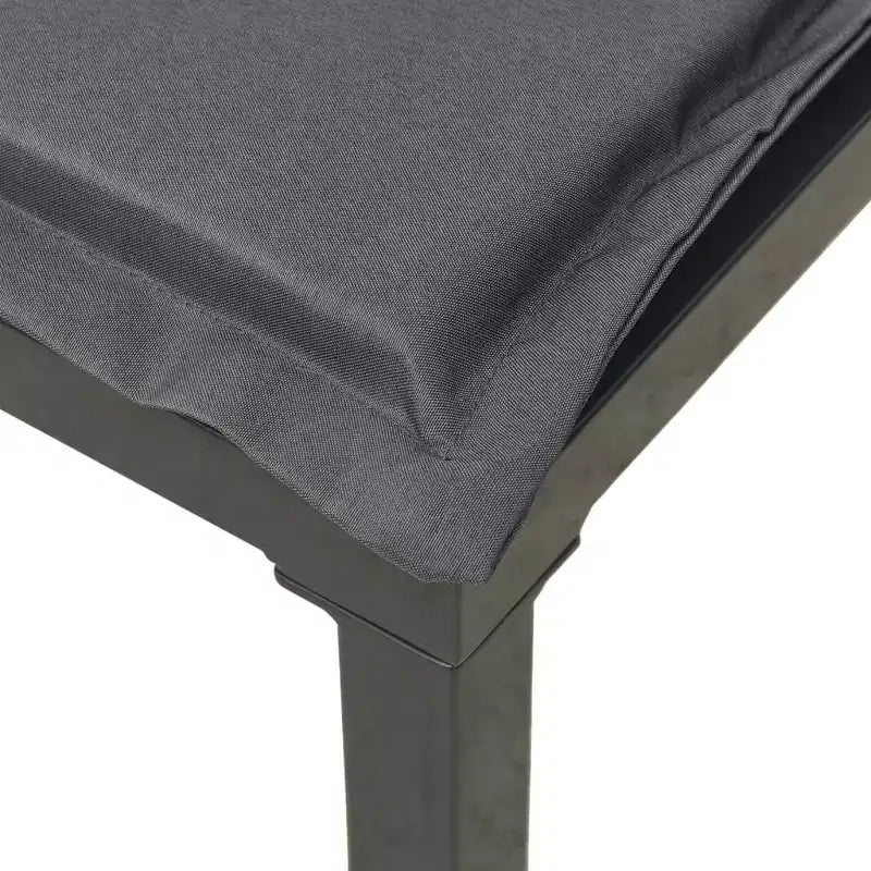 Ensemble de salon de jardin vidaXL, canapé modulable pour terrasse, en résine tressée noire et grise
