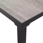 Ensemble de salon de jardin vidaXL, canapé modulable pour terrasse, en résine tressée noire et grise