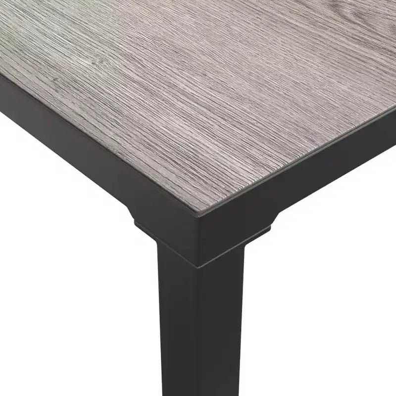 Ensemble de salon de jardin vidaXL, canapé modulable pour terrasse, en résine tressée noire et grise