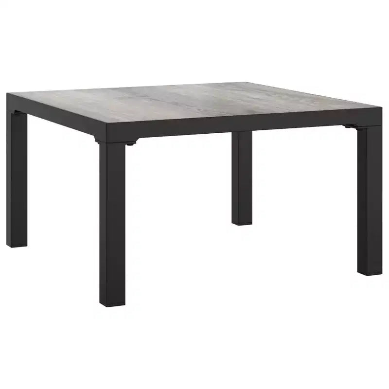 vidaXL 9-delige loungeset voor de patio, zwart en grijs polyrotan
