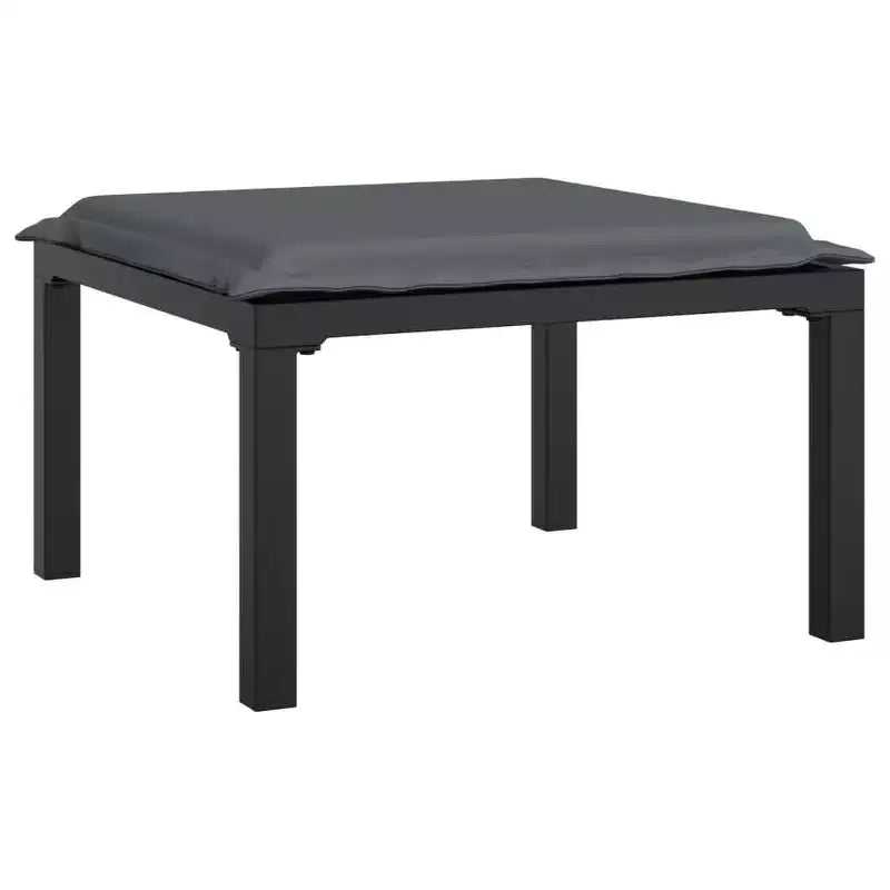 vidaXL 7-delige loungeset voor op het terras, zwart en grijs polyrotan