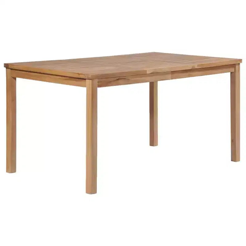 vidaXL Garden Dining Set Natural Teak Solid Teak Wood Medium