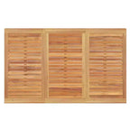 vidaXL Garden Dining Set Natural Teak Solid Teak Wood Medium