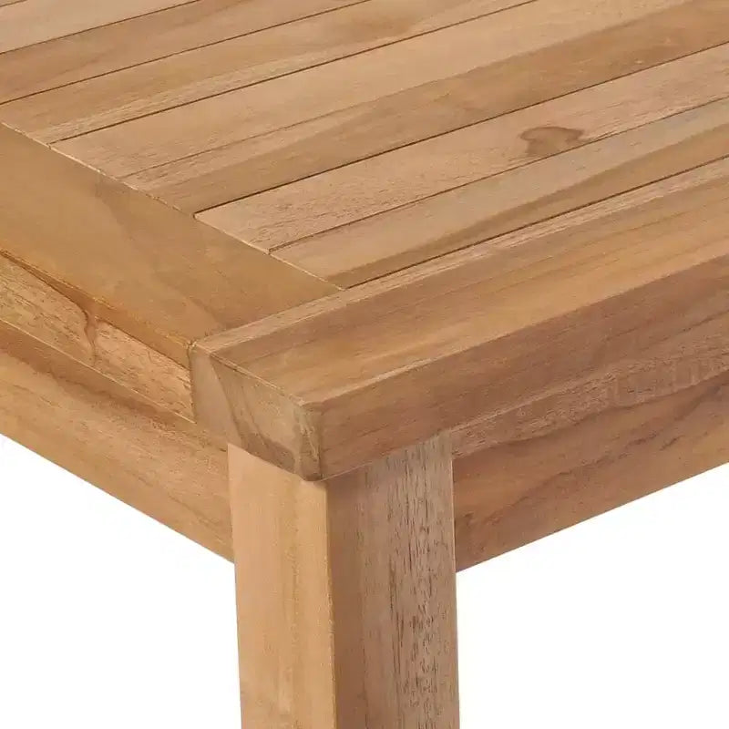 vidaXL Garden Dining Set Natural Teak Solid Teak Wood Medium