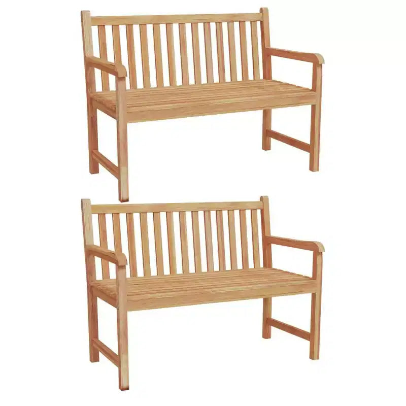 vidaXL Garden Dining Set Natural Teak Solid Teak Wood Medium