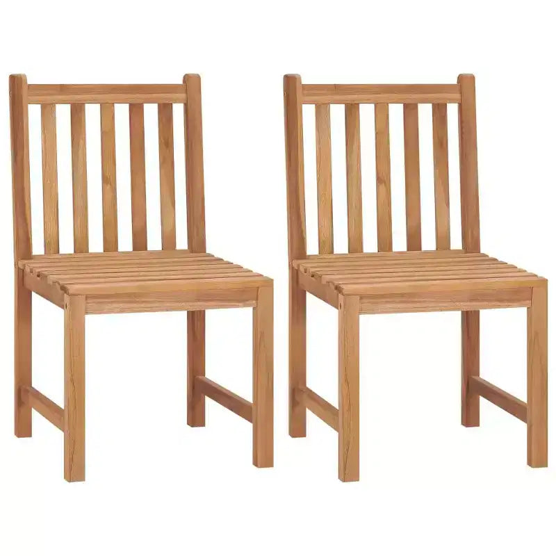 vidaXL Garden Dining Set Natural Teak Solid Teak Wood Medium