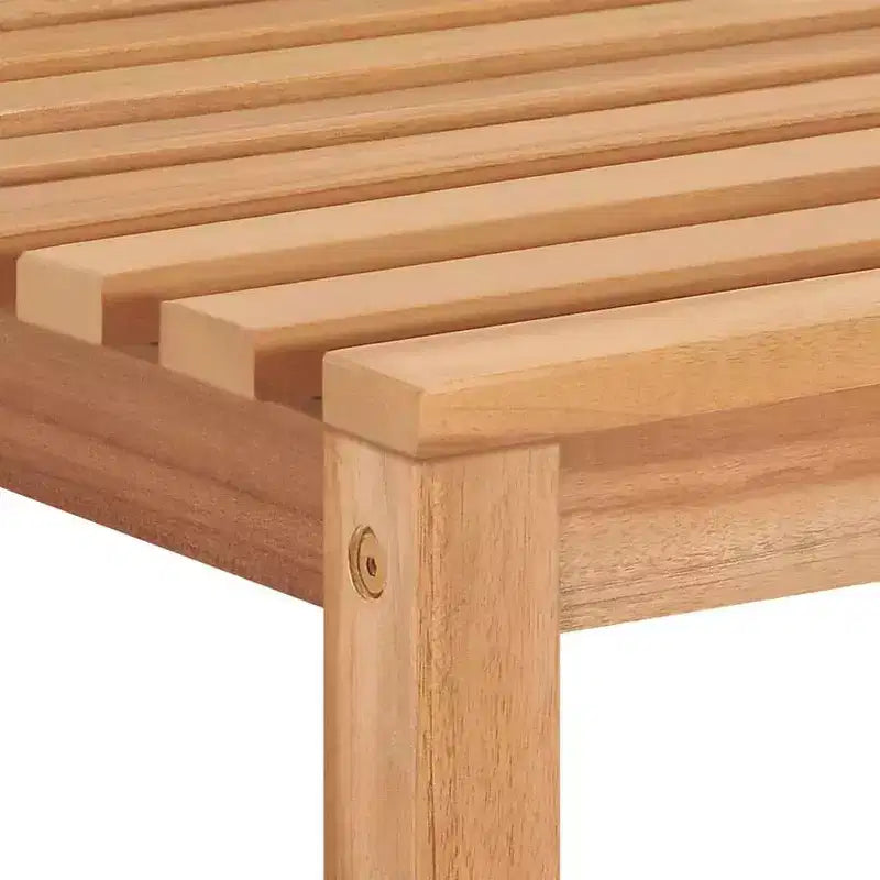 vidaXL Garden Dining Set Natural Teak Solid Teak Wood Medium