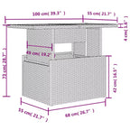 vidaXL modulaire tuinbankset van zwart PE-rattan, 11-delig