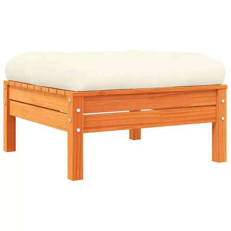 vidaXL Garden Sofa Set Wax brown Solid pine wood Large Modular