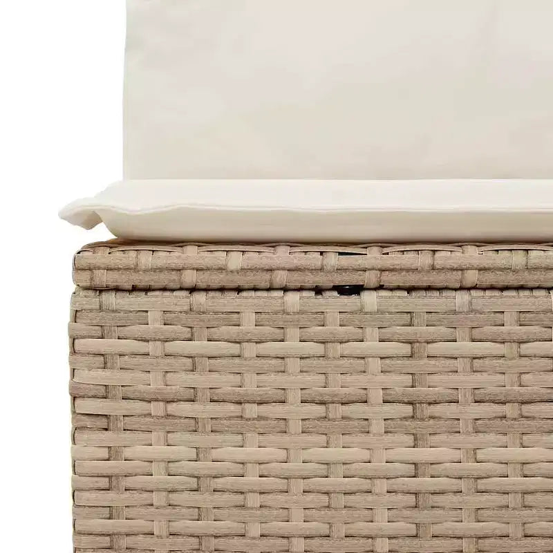 vidaXL Garden Sofa Set Beige, Cream White