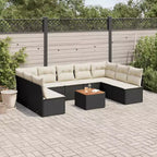 vidaXL tuinset zwart, crèmewit