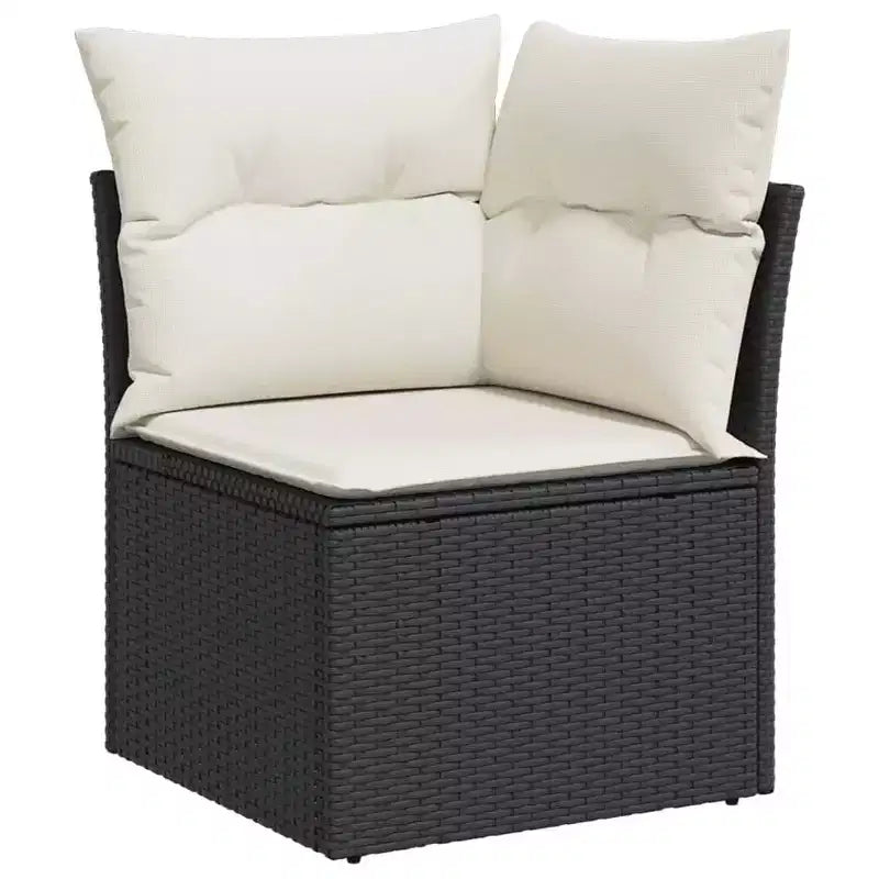 vidaXL tuinset zwart, crèmewit