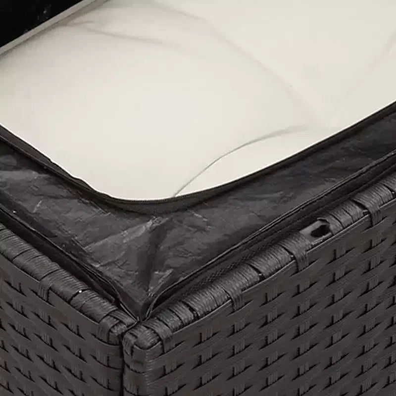 vidaXL tuinset zwart, crèmewit