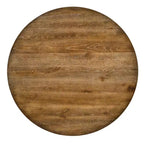 GDFStudio Sandra moderne 5-delige eettafelset van verweerd hout met 4 gestoffeerde stoelen