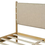Queen/King Bed Frame Set with 2 Nightstands, Wood Platform Bed with Headboard & Matching Bedside Tables - ModernLuxe
