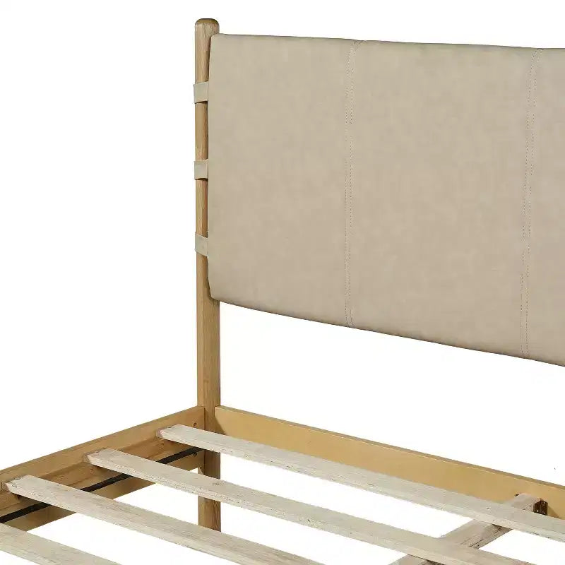 Queen/King Bed Frame Set with 2 Nightstands, Wood Platform Bed with Headboard & Matching Bedside Tables - ModernLuxe