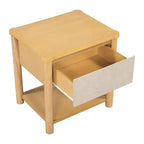 Queen/King Bed Frame Set with 2 Nightstands, Wood Platform Bed with Headboard & Matching Bedside Tables - ModernLuxe