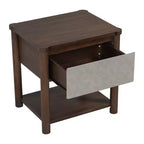 Queen/King Bed Frame Set with 2 Nightstands, Wood Platform Bed with Headboard & Matching Bedside Tables - ModernLuxe