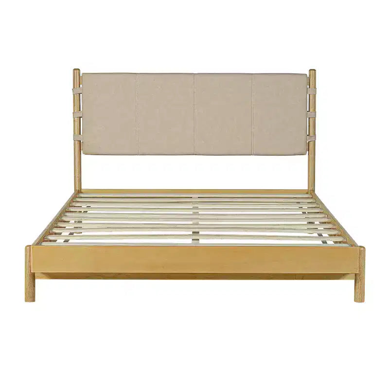 Queen/King Bed Frame Set with 2 Nightstands, Wood Platform Bed with Headboard & Matching Bedside Tables - ModernLuxe