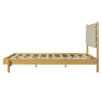 Queen/King Bed Frame Set with 2 Nightstands, Wood Platform Bed with Headboard & Matching Bedside Tables - ModernLuxe