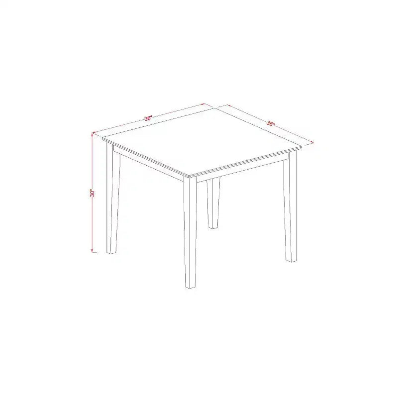 Eettafelset - keukentafel met stoelen - kleine vierkante tafel en 2 stoelen - eetkamermeubelen voor thuis