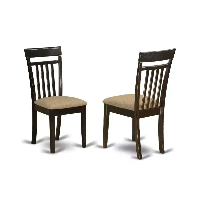 Vintage eetkamerset voor de keuken – tafel en stoelen met 6 delen – bank met linnen bekleding – 36x60 inch, cappuccino