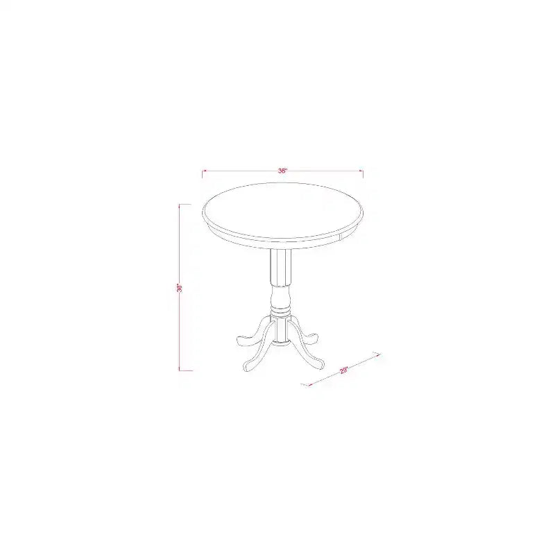Eetset op barhoogte - 3-delige tafel- en stoelset - keukentafel voor kleine ruimtes - eikenafwerking