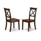 Vintage keukeneetkamerset - tafel met vlinderblad en 2 stoelen - mahoniefinish van 32x54 inch