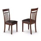 Eetkamerset met 7 delen - kleine eettafel met 6 stoelen - houten eetkamerset