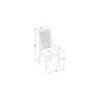 5 Piece Dinette Set - Kitchen Table & 4 Chairs - Modern Dining Room Set