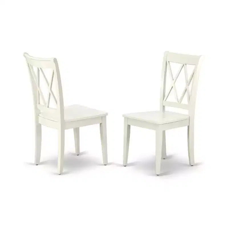 Antieke eetkamerset - 5-delige rechthoekige tafel- en stoelenset - dubbel X-rugontwerp - comfort en stijl