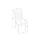 Kitchen Dining Set - Square Table & 2 Chairs - Old World Style - 36 Inch