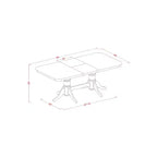 Eetkamerset in zuidwestelijke stijl - tafel en stoelen - moderne keukenset