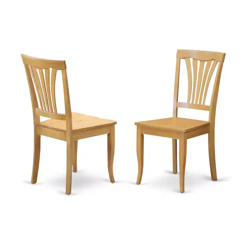 Ensemble de salle à manger rond - table et chaises 5 pièces - table de cuisine de 42 po avec rallonge rabattable - finition chêne