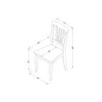 Ensemble de salle à manger rond - table et chaises 5 pièces - table de cuisine de 42 po avec rallonge rabattable - finition chêne