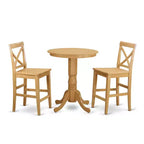 Kitchen Pub Table Set - Counter Height Table & Chairs - Dining Set for Small Spaces