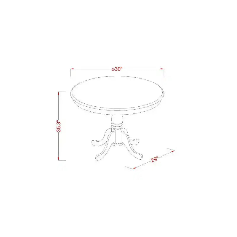 Kitchen Pub Table Set - Counter Height Table & Chairs - Dining Set for Small Spaces