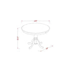Kitchen Pub Table Set - Counter Height Table & Chairs - Dining Set for Small Spaces