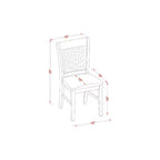 Small Kitchen Table Set with 4 Chairs - 42 Drop Leaf Dining Table, Oak Finish