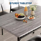 Ensemble de table à manger 3 pièces pour 2 personnes, en bois, pour cuisine, avec petite table de cuisine, chaises rembourrées et structure en métal, pour petits espaces et appartements