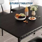 Ensemble de table à manger 3 pièces pour 2 personnes, en bois, pour cuisine, avec petite table de cuisine, chaises rembourrées et structure en métal, pour petits espaces et appartements