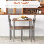 Dining Table Set for 4, 5 Piece Modern Kitchen Table and Chairs, Solid Wood Dining Room Set for Small Spaces, Breakfast Nook