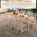 Dining Table Set for 4, 5 Piece Modern Kitchen Table and Chairs, Solid Wood Dining Room Set for Small Spaces, Breakfast Nook