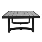 Whisen loungeset voor buiten met salontafel, eenvoudig te reinigen, snel te monteren en roestbestendig staal – beige