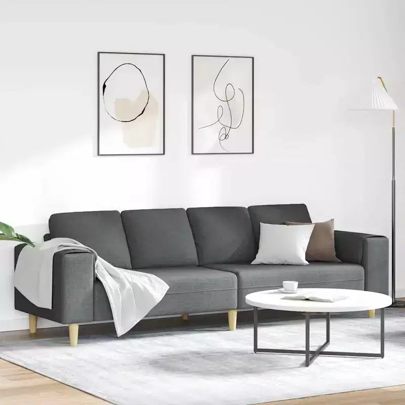 Sofa Set Dark gray fabric
