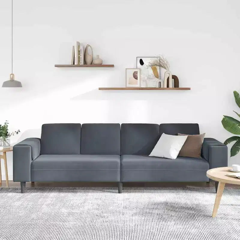 Sofa Set Dark gray fabric